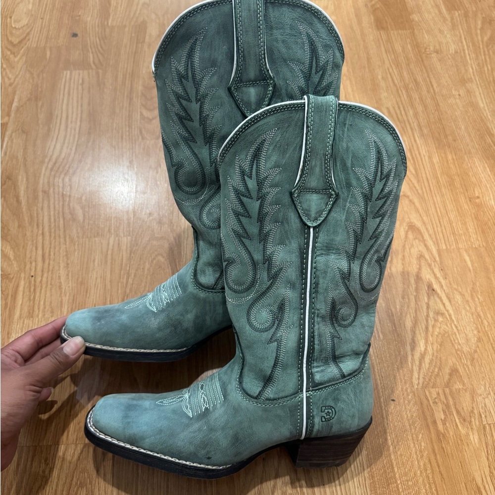 Durango Teal Western Cowboy Boots size 6.5